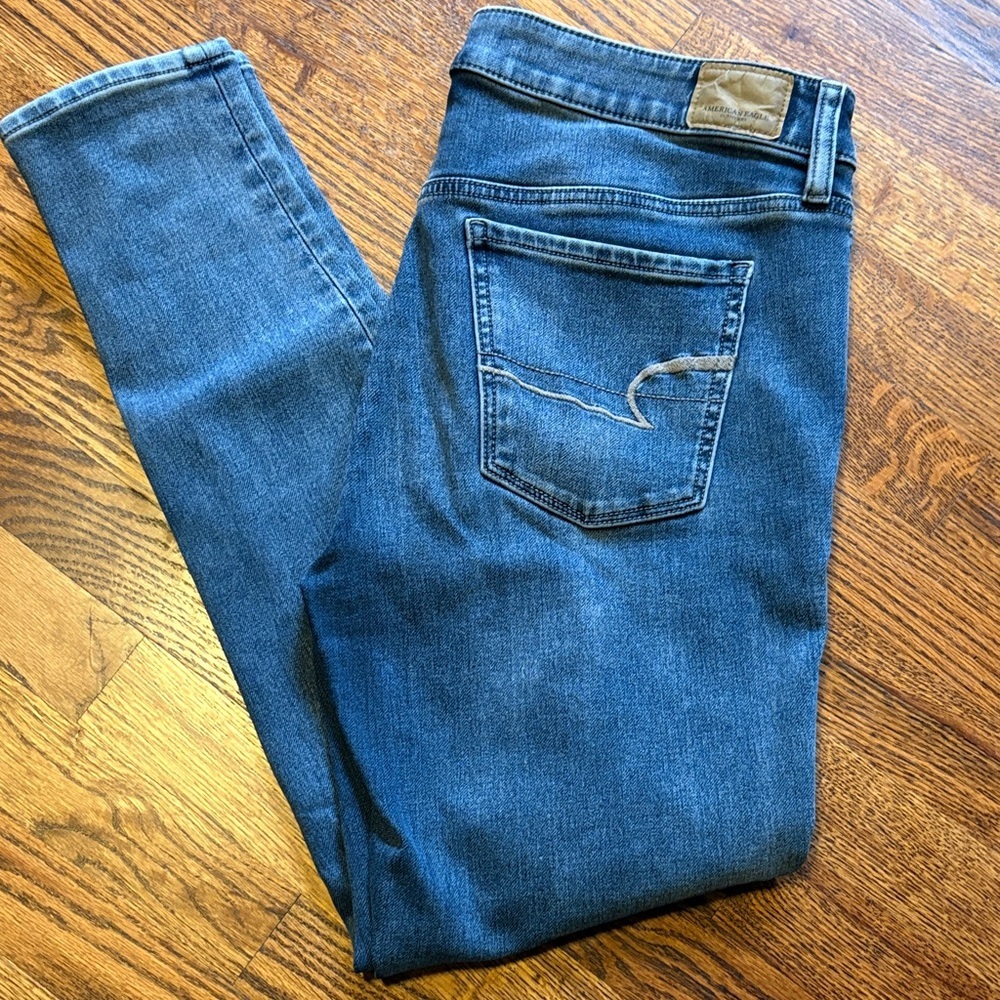 American Eagle Outfitters Blue Hi-Rise Jeggings Jeans 10